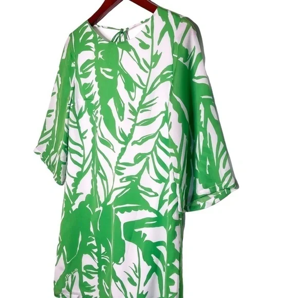 LILLY PULITZER for Target Boom Boom Palm Leaf Tie Back Dress Size XS in Green - Picture 3 of 15